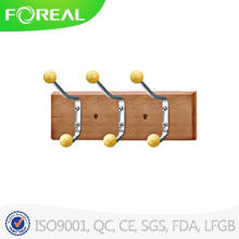 Wooden Clothes Hooks with Colorful Plastic Beads